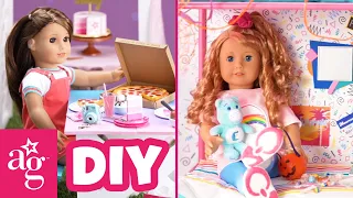 Totally Awesome DIY Crafts w/ Joss and Courtney | Doll DIY | @AmericanGirl