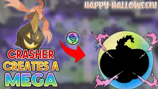 Crasher Creates A Mega: Mega Gourgeist! #shorts #pokemon #happyhalloween