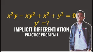 Implicit Differentiation (First Derivative)