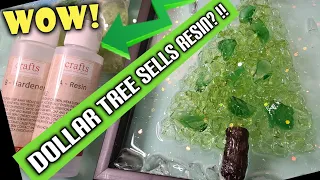 What!? Dollar Tree Has Resin Now! Christmas Crafting!