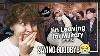 SAYING GOODBYE! (Jin’s Entrance Ceremony with BTS | Reaction)