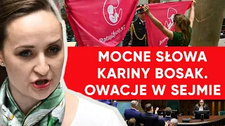 Debiut Kariny Bosak w Sejmie. Załamał jej się głos. Reakcja posłów Konfederacji