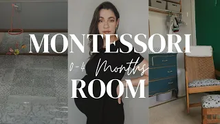 MONTESSORI INFANT ROOM TOUR: set up a Montessori nursery for your 0-4 month old at home, part 1 of 2