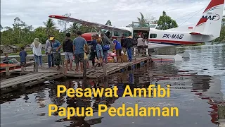 Pesawat amfibi Papua Pedalaman || Seaplane || South Papua