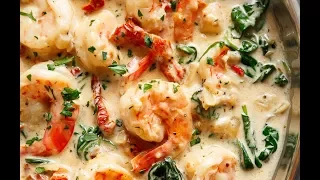 Creamy Garlic Butter Tuscan Shrimp
