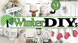 10 Dollar Tree Winter DIYs ❄️ After Christmas Decor Ideas!