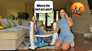 LEAVING THE BABY HOME ALONE PRANK ON MY GIRLFRIEND! *SHE GETS FURIOUS*