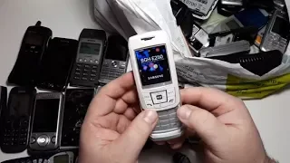 75 Телефонов из Германии за 25$ часть #1. nokia 3510, samsung, sony ericsson, w595,  sagem, siemens