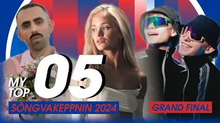 🇮🇸 Söngvakeppnin 2024: My Top 5 l GRAND FINAL l Iceland Eurovision 2024