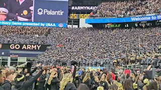 High Energy Moment Before Kick Off 2023 Army-Navy Game