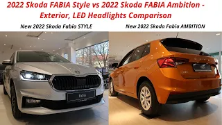 2022 SKODA Fabia Style vs Skoda FABIA Ambition - Complete Visual Comparison |Exterior,Lights Trunk|