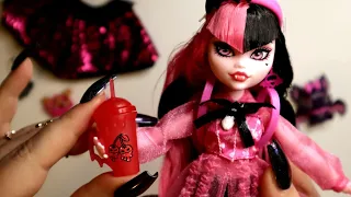ASMR Monster High G3 Draculaura Doll Unboxing & Review 🎀 Packaging Sound 💋 Soft Spoken