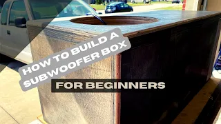 How to build a subwoofer box (for beginners) [4K]