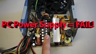 Teardown of a Dell PC Power Supply - Along with discussion of common failure modes