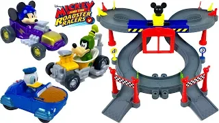 DISNEY JUNIOR MICKEY AND ROADSTER RACERS MICKEY EARS RACEWAY WITH EXCLUSIVE MICKEY RACER - UNBOXING