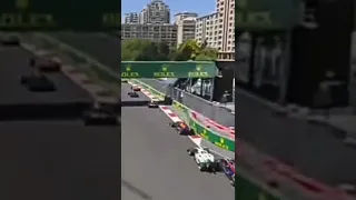 Big crash in F2 sprint race Baku 2022