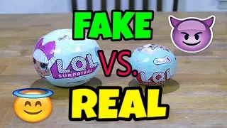 Fake Vs.  Real LOL Dolls Series 1! Unboxing Fake LOL Dolls| How to Spot a Fake LOL Doll