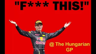 MAX VERSTAPPEN UNCENSRORED RADIO HUNGARIAN GP