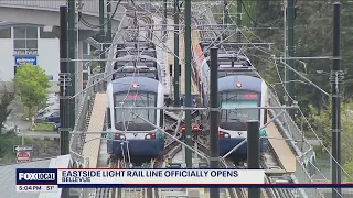 Eastside light rail line officially opens | FOX 13 Seattle