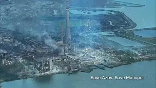 Фосфорные бомбы против защитников Мариуполя на Азовстали. Phosphorus bombs at Azovstal