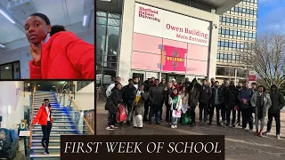 FIRST WEEK OF SCHOOL VLOG 📚// Sheffield Hallam University / induction, classes, shopping, movies