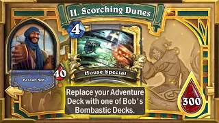 Hearthstone: Infinite Damage And Mana Combo | Playing Bob's Secret Bombastic Deck | Tombs of Terror