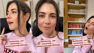 MARINA SINGING ALONG TO LONELY HEARTS CLUB ON HER INSTAGRAM STORIES