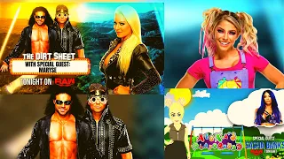 WWE RAW 2021 ALEXA BLISS PLAYGROUND & MIZ & MORRISON THE DIRT SHEET REMAKE | HOW TO MAKE WWE RAW MC