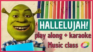 Boomwhackers Hallelujah + karaoke. Game for music Classroom. PlayALong. |Special 500 subs!!!