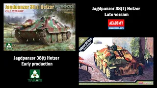 Panzerjager 38(t) Hetzer - Academy против Takom