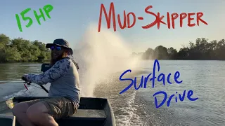 15hp Mud-Skipper Surface Drive