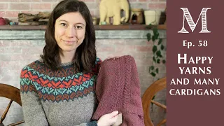 Marina Skua Ep 58 – Why yarn goes bobbly, cheerful colourwork and cardigan knitting