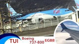 Tui Boeing 737-800 WINDY Approach and Landing - Birmingham International(EGBB) as Storm Malik builds