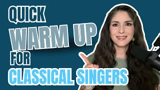 Quick Vocal Warm-Up for opera and classical singers (all voice types)
