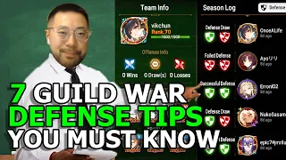 [Epic Seven] Guild War Defense for Dummies