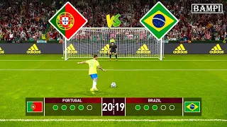 PORTUGAL vs BRAZIL - Penalty Shootout 2023 / Ronaldo vs Neymar - eFootball PES Gameplay