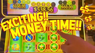 NEIGHBOR IS GOING CRAZY WHILE HE'S WINNING!! VegasLowRoller on Dragon's Law Slot Machine!!