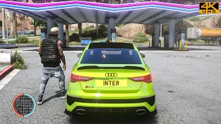 ► GTA 6 Graphics - 2022 Audi RS3 Sedan - RTX 3090 Ti Realistic Ray Tracing Graphics / GTA V Mod