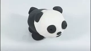 How to Make a Panda from Modeling Clay Easily Step by Step, Explained