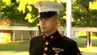 Marines, friends remember local soldier at flag ceremony