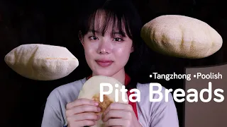 Pita Bread  | Tangzhong and Poolish Method