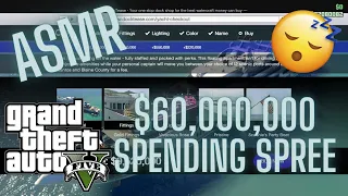 ASMR GTA Online | $60,000,000 SPENDING SPREE!🤑(Whispering, Keyboard Sounds)