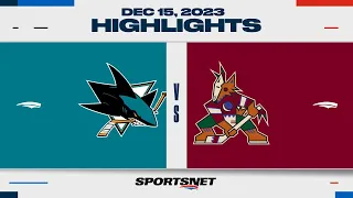 NHL Highlights | Sharks vs. Coyotes - December 15, 2023