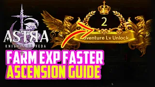 Complete Guide How to Increase Adventure level - Astra Knights of Veda