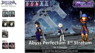 DFFOO GL (Abyss Perfectum 3rd Stratum Pt.7 CHAOS) Zack, Alphinaud, Keiss