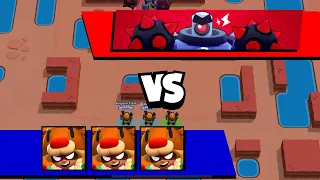 Triple Red Nose Nita in Boss Fight | Brawl Stars