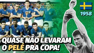 1958: A 1ª COPA DO MUNDO DO BRASIL... E QUASE SEM PELÉ!!