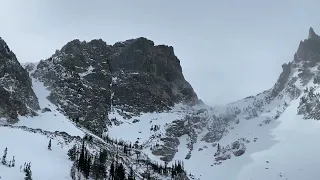 Rocky Mountain National Park - Flattop Mountain and Hallett Peak from Emerald Lake