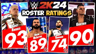 WWE 2K24 ULTIMATE Roster Ratings Reveal