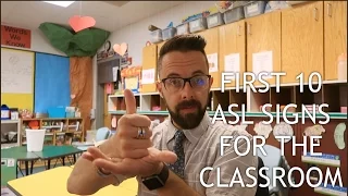 Top 10 ASL signs for the classroom (Vlog 240)